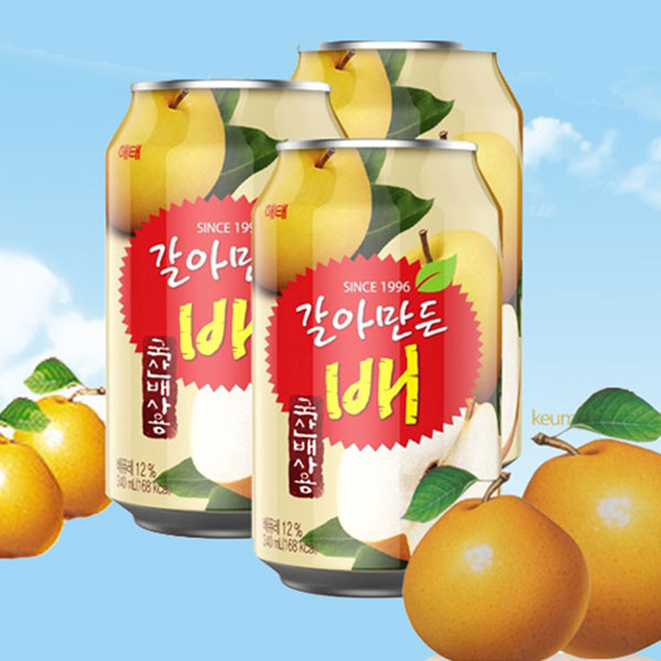 【ヘテ】すりおろし梨 ジュース 238ml 韓国梨ジュース 果肉入り みずみずしい甘さ