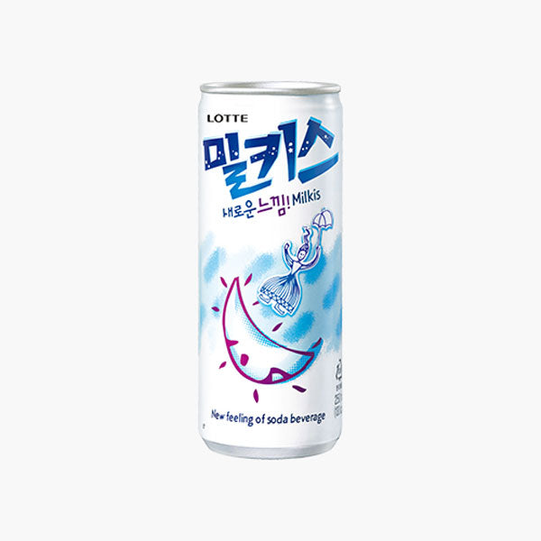 【ロッテ】ミルキス240ml（缶）韓国炭酸飲料 ミルクソーダ クリーミー 甘さ爽快