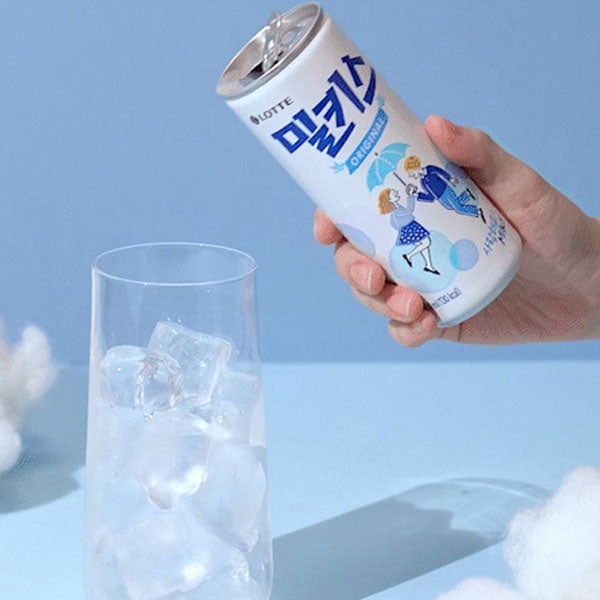 【ロッテ】ミルキス240ml（缶）韓国炭酸飲料 ミルクソーダ クリーミー 甘さ爽快