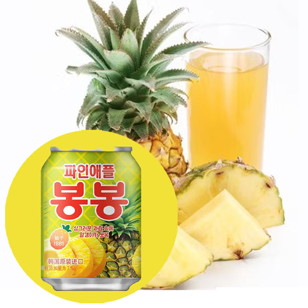 【ヘテ】パインアップルボンボン 238ml パインジュース 果肉入り 韓国飲料