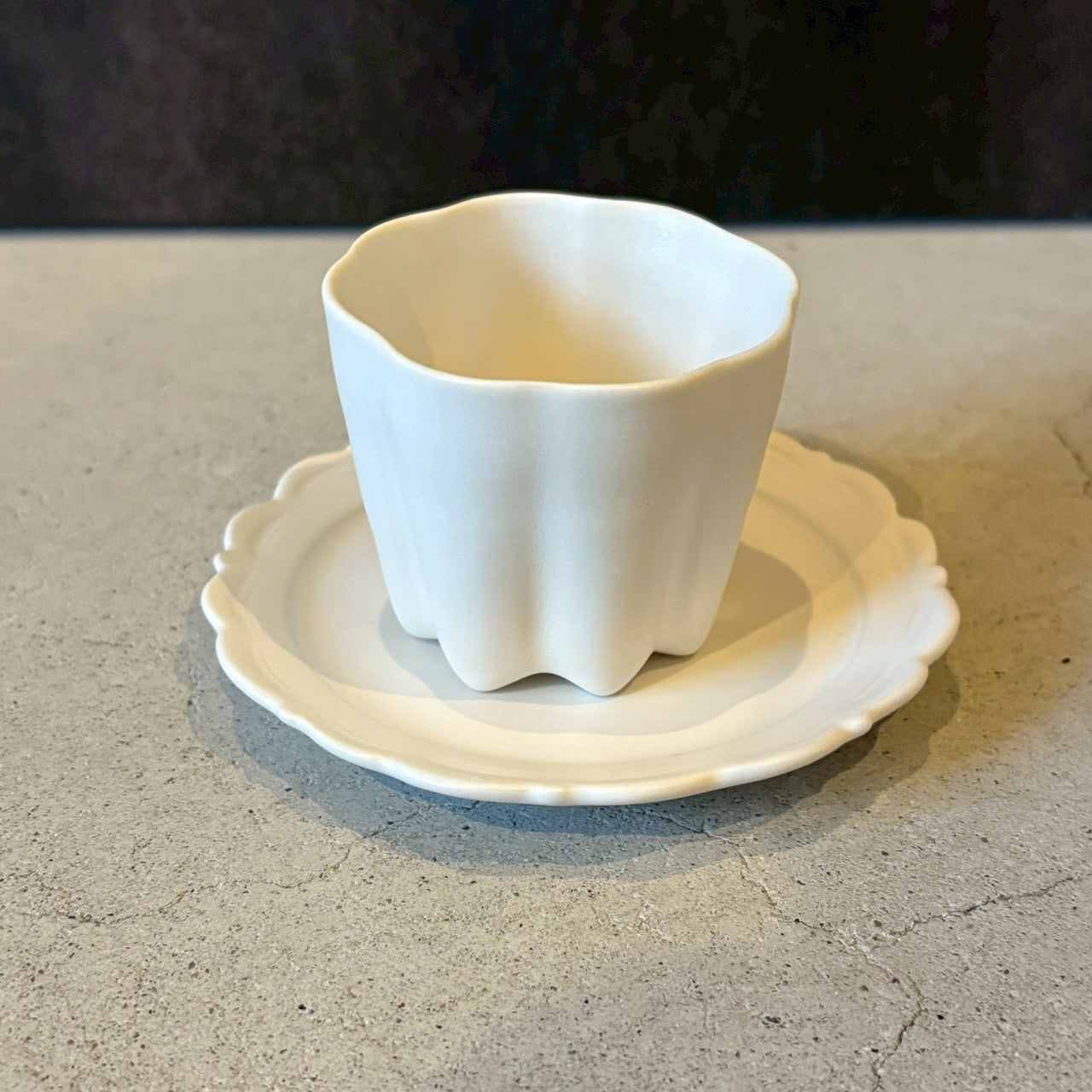 Canelé Tea Set, White Teacup [FK13] 
