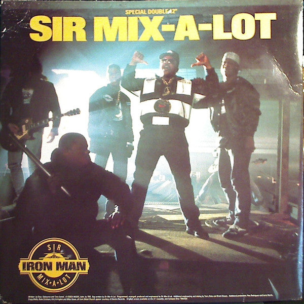 Sir Mix-A-Lot - Iron Man / I'll Roll You Up! (Vinyl, 12", 33 ⅓ RPM) Good Plus (G+) / Very Good Plus (VG+)