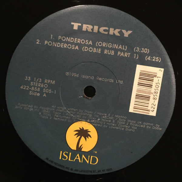 Tricky - Ponderosa (Vinyl, 12", Maxi-Single) Very Good Plus (VG+) / Very Good Plus (VG+)