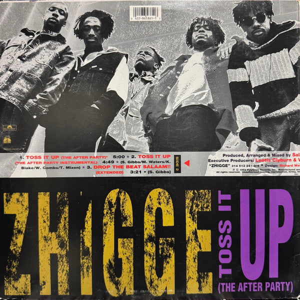 Zhigge - Toss It Up (Vinyl, 12", 33 ⅓ RPM, Single) Very Good Plus (VG+) / Generic