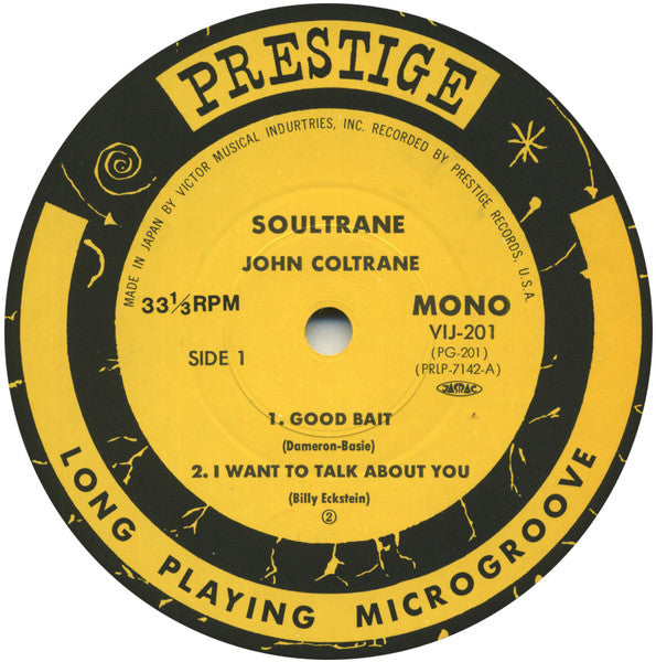 John Coltrane - Soultrane (Vinyl, LP, Album, Mono, Reissue)