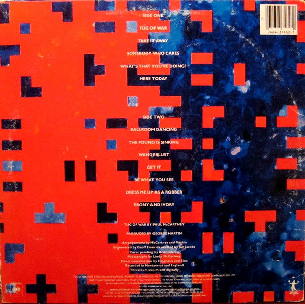 Paul McCartney - Tug Of War (Vinyl, LP, Album) Good Plus (G+) / Good Plus (G+)