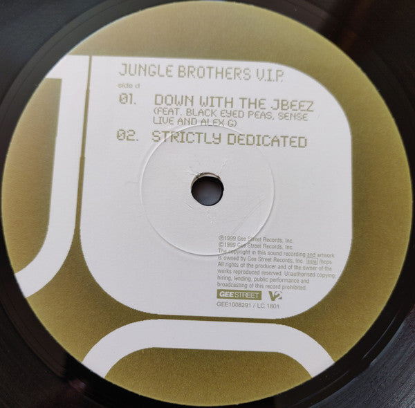 Jungle Brothers - V.I.P. (2xVinyl, LP, Album) Very Good Plus (VG+) / Very Good Plus (VG+)