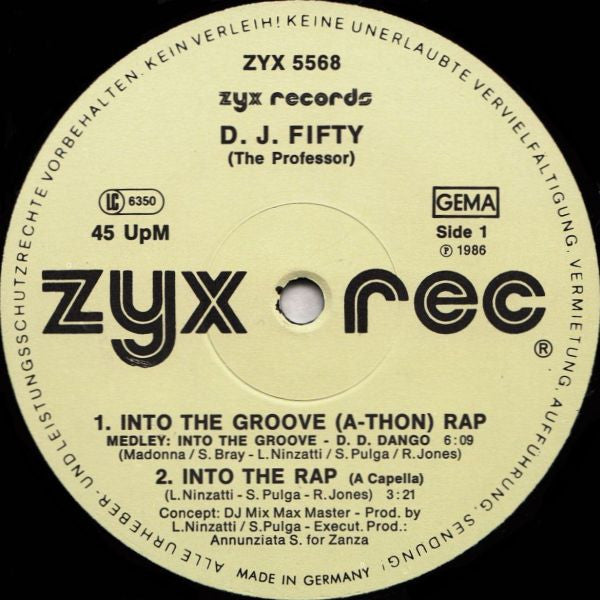 DJ Fifty - Into The Groove (A-Thon) Rap (Vinyl, 12", Maxi-Single, 45 RPM) Very Good Plus (VG+) / Very Good (VG)