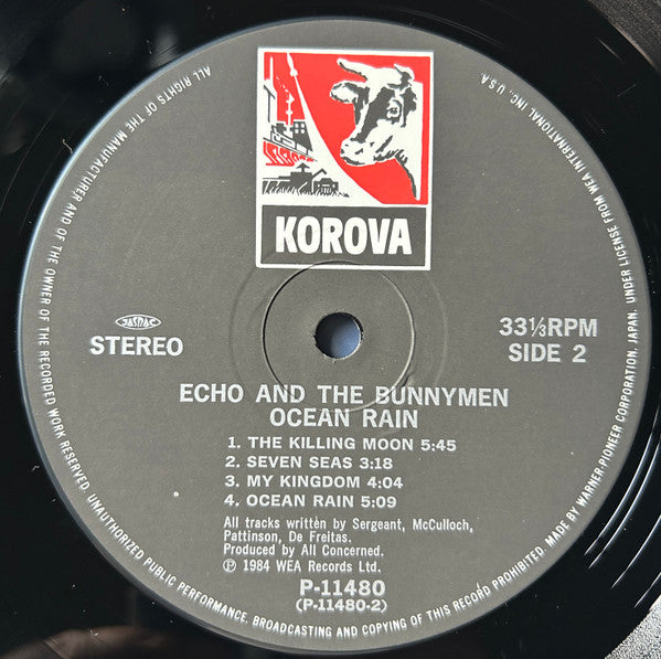 Echo & The Bunnymen - Ocean Rain (Vinyl, LP, Album, Stereo) Very Good (VG) / Very Good Plus (VG+)