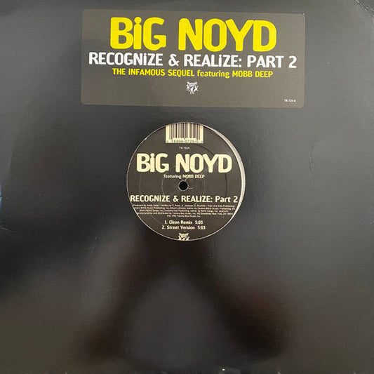 Big Noyd - Recognize & Realize: Part 2 (Vinyl, 12") Very Good Plus (VG+) / Very Good (VG)