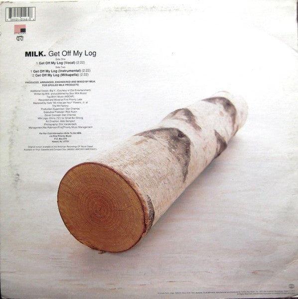 Milk Dee - Get Off My Log (Vinyl, 12", 33 ⅓ RPM) Very Good (VG) / Very Good (VG)