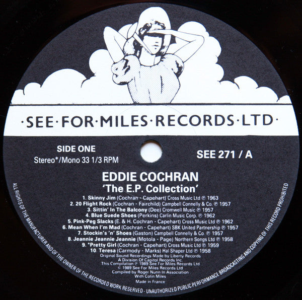 Eddie Cochran - The EP Collection (Vinyl, LP, Compilation, Mono) Very Good (VG) / Very Good Plus (VG+)