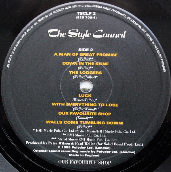 The Style Council - Our Favourite Shop (Vinyl, LP, Album)