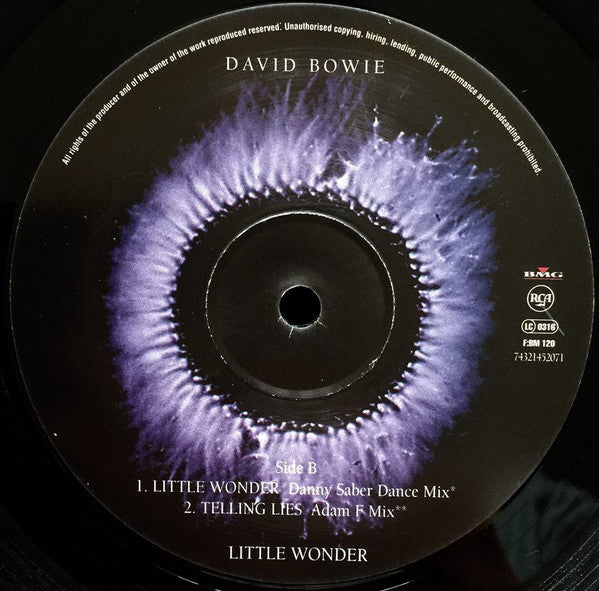 David Bowie - Little Wonder (Vinyl, 12", 45 RPM, Single) Very Good (VG) / Very Good Plus (VG+)