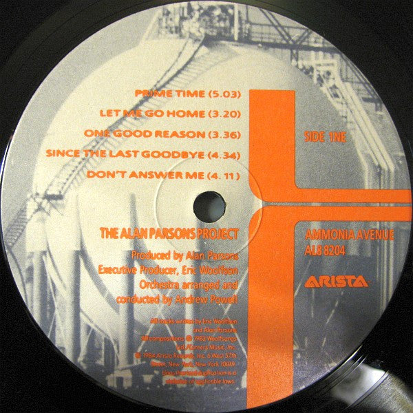 The Alan Parsons Project - Ammonia Avenue (Vinyl, LP, Album, Stereo) Good Plus (G+) / Good Plus (G+)