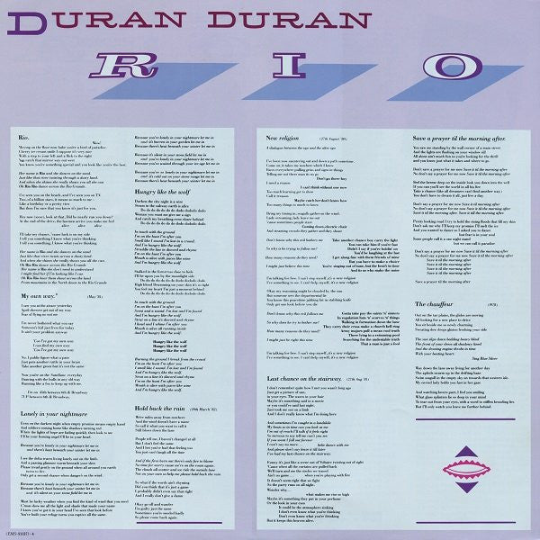 Duran Duran - Rio (Vinyl, LP, Album)