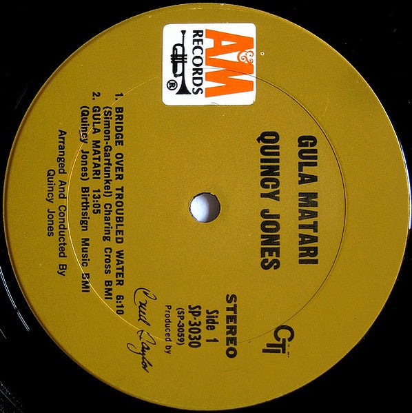 Quincy Jones - Gula Matari (Vinyl, LP, Album, Stereo) Good Plus (G+) / Very Good (VG)
