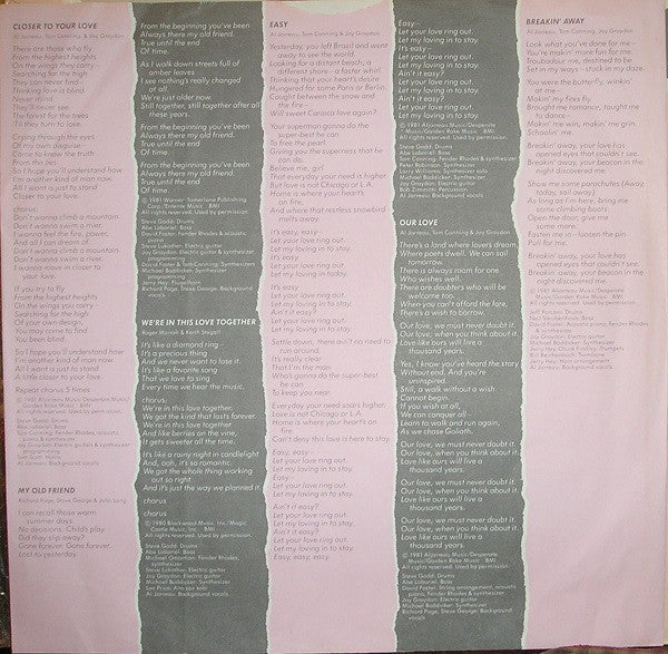 Al Jarreau - Breakin' Away (Vinyl, LP, Album, Stereo) Very Good (VG) / Very Good (VG)