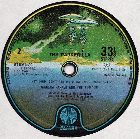Graham Parker And The Rumour - The Parkerilla (2xVinyl, LP, Album, Stereo) Very Good Plus (VG+) / Very Good (VG)