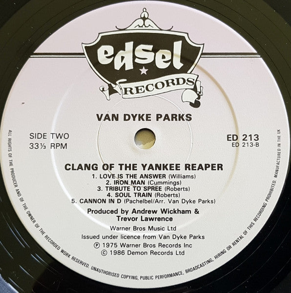 Van Dyke Parks - Clang Of The Yankee Reaper (Vinyl, LP, Album, Reissue) Near Mint (NM or M-) / Very Good Plus (VG+)