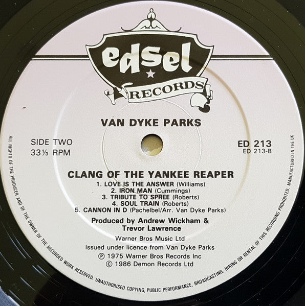 Van Dyke Parks - Clang Of The Yankee Reaper (Vinyl, LP, Album, Reis...
