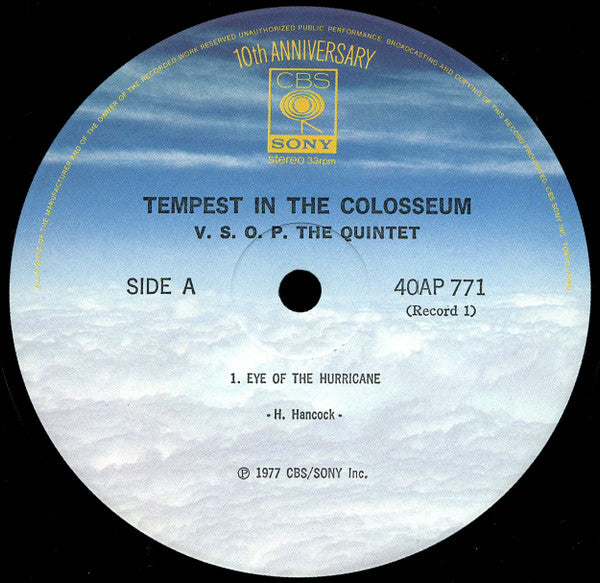 The V.S.O.P. Quintet - Tempest In The Colosseum (2xVinyl, LP, Album, Stereo) Very Good Plus (VG+) / Very Good Plus (VG+)
