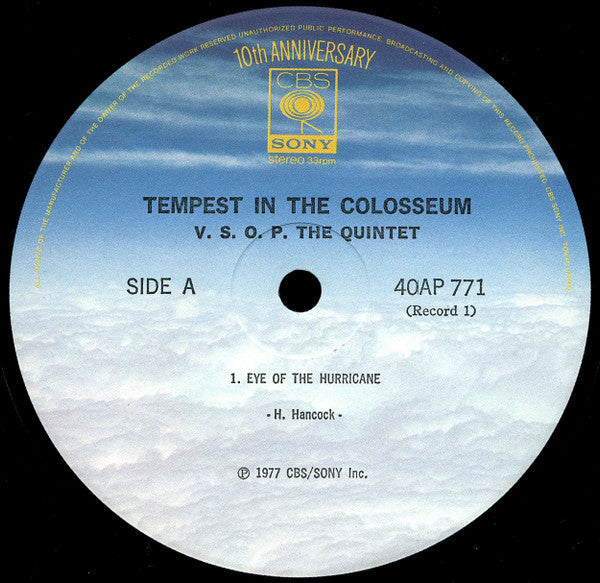 The V.S.O.P. Quintet - Tempest In The Colosseum (Vinyl, LP, Album, ...