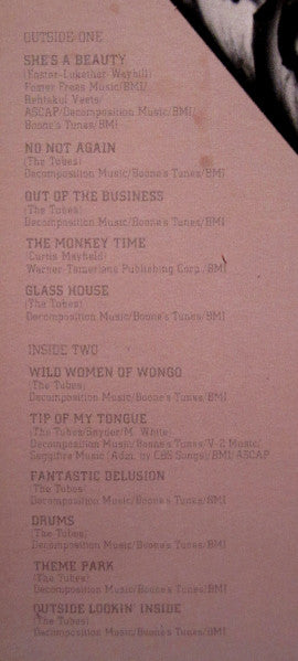 The Tubes - Outside Inside (Vinyl, LP, Album) Very Good Plus (VG+) / Very Good Plus (VG+)