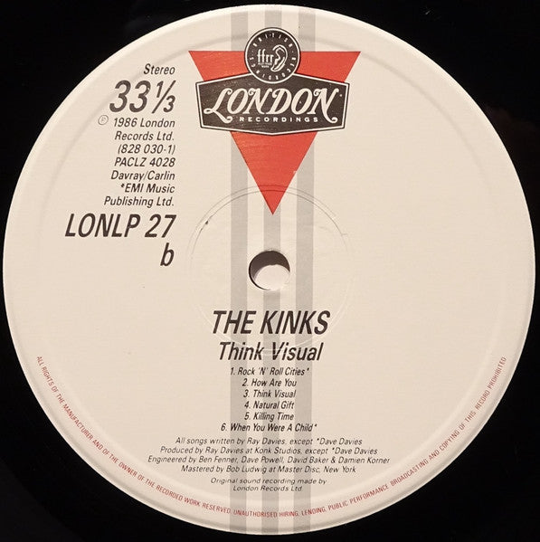 The Kinks - Think Visual (Vinyl, LP, Album, Stereo)