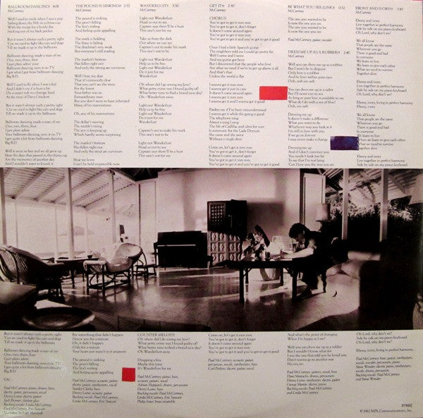 Paul McCartney - Tug Of War (Vinyl, LP, Album) Good Plus (G+) / Good Plus (G+)