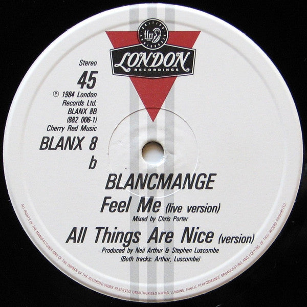 Blancmange - The Day Before You Came (Vinyl, 12", 45 RPM, Single, Stereo) Very Good Plus (VG+) / Very Good Plus (VG+)