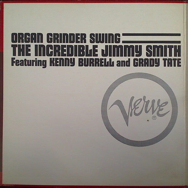 Jimmy Smith - Organ Grinder Swing (Vinyl, LP, Album, Stereo) Very Good (VG) / Very Good Plus (VG+)