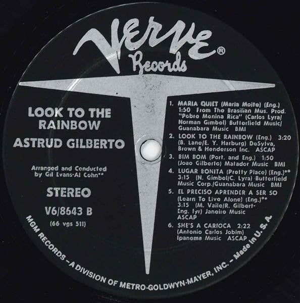 Astrud Gilberto - Look To The Rainbow (Vinyl, LP, Album, Stereo) Good Plus (G+) / Very Good (VG)