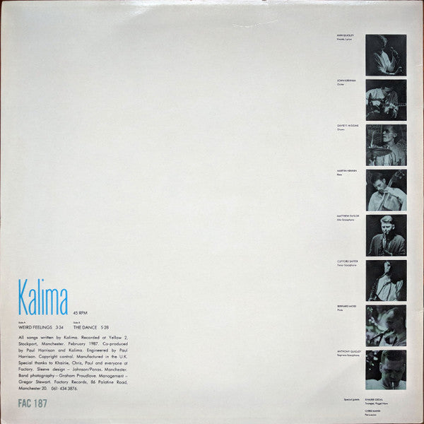Kalima - Weird Feelings (Vinyl, 12", 45 RPM, Single) Very Good Plus (VG+) / Very Good Plus (VG+)