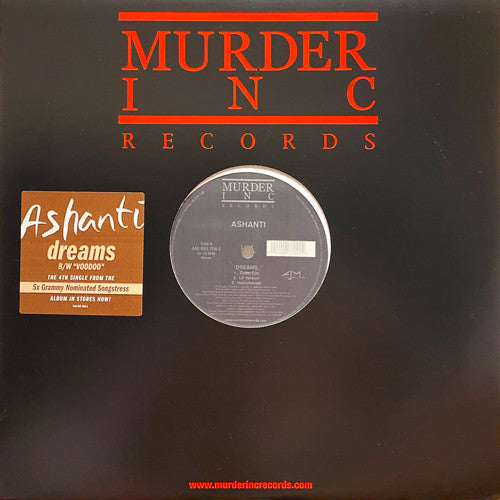Ashanti - Dreams / Voodoo (Vinyl, 12", 33 ⅓ RPM) Very Good Plus (VG+) / Very Good (VG)