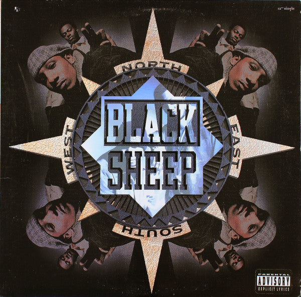 Black Sheep - North South East West (Vinyl, 12", 33 ⅓ RPM, Single) Good Plus (G+) / Very Good (VG)