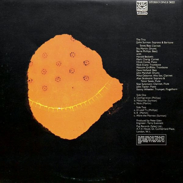 The Trio - Conflagration (Vinyl, LP, Album, Stereo) Very Good Plus (VG+) / Very Good Plus (VG+)
