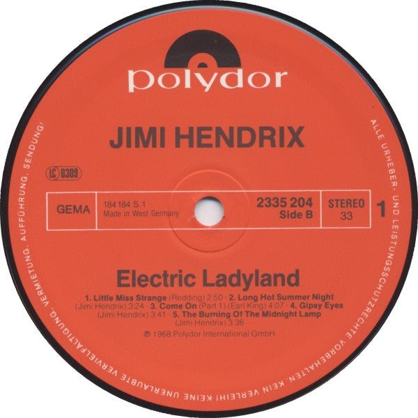 The Jimi Hendrix Experience - Electric Ladyland (2xVinyl, LP, Album, Reissue) Near Mint (NM or M-) / Very Good Plus (VG+)
