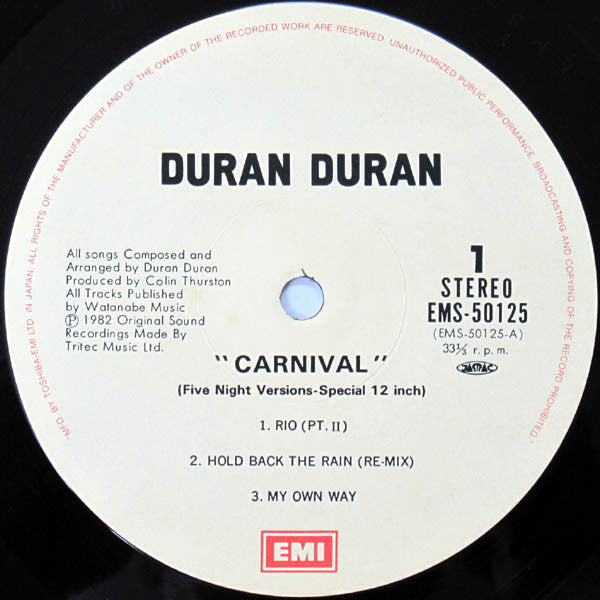 Duran Duran - Carnival (Vinyl, 12", 33 ⅓ RPM, Mini-Album, Compilation)