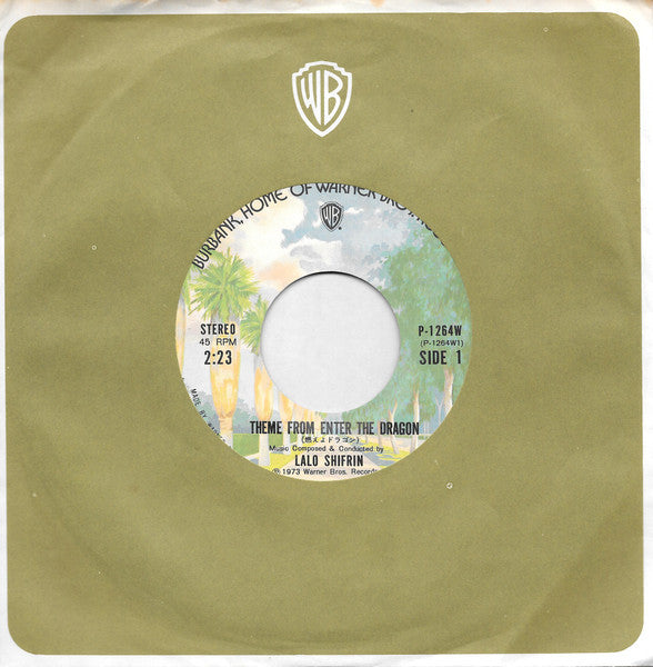 Lalo Schifrin - Theme From Enter The Dragon (Vinyl, 7", Single, 45 RPM) Good Plus (G+) / Very Good Plus (VG+)