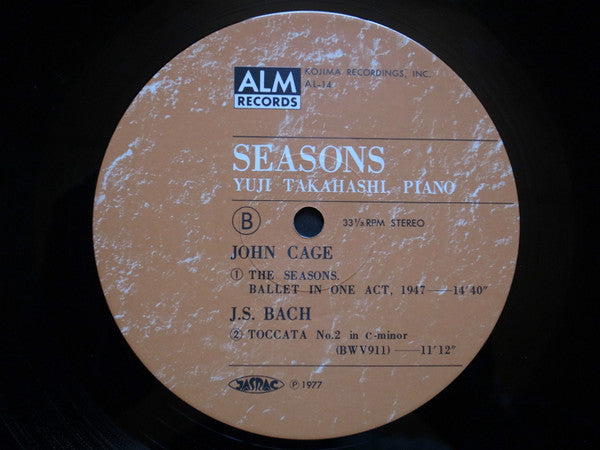 Yuji Takahashi - Seasons (Vinyl, LP) Very Good Plus (VG+) / Very Good Plus (VG+)
