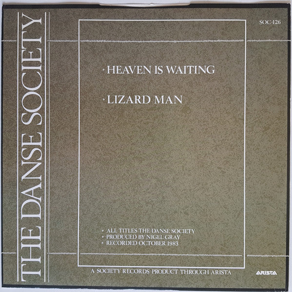 The Danse Society - Heaven Is Waiting (Vinyl, 12", 45 RPM, Single) Very Good (VG) / Very Good (VG)