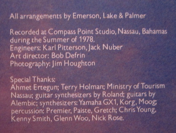 Emerson, Lake & Palmer - Love Beach (Vinyl, LP, Album) Very Good Plus (VG+) / Very Good Plus (VG+)