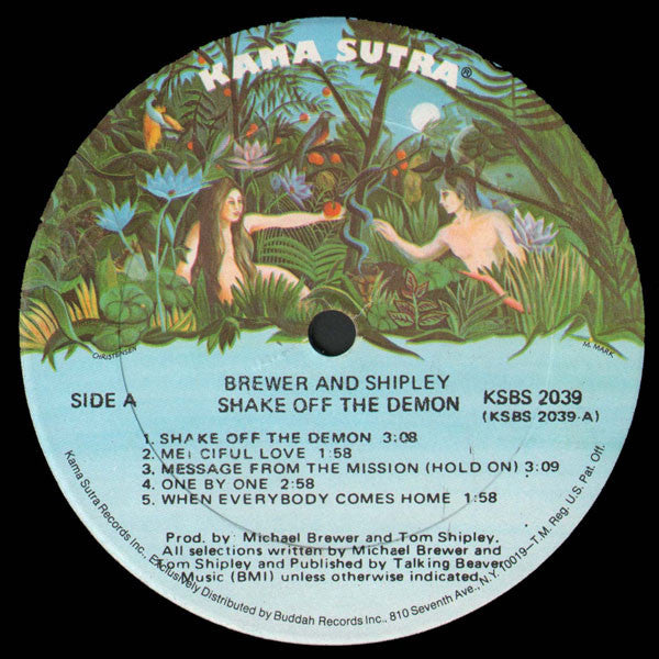 Brewer And Shipley - Shake Off The Demon (Vinyl, LP, Album, Reissue) Very Good (VG) / Very Good (VG)