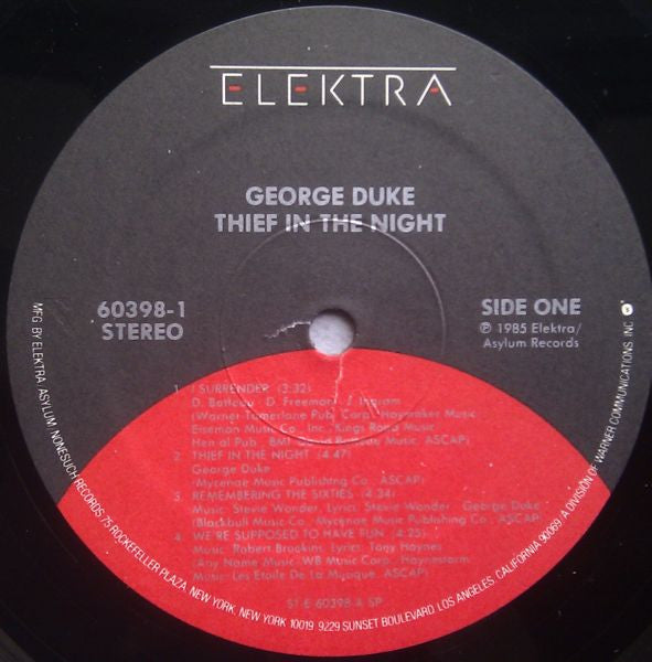 George Duke - Thief In The Night (Vinyl, LP, Album) Near Mint (NM or M-) / Near Mint (NM or M-)