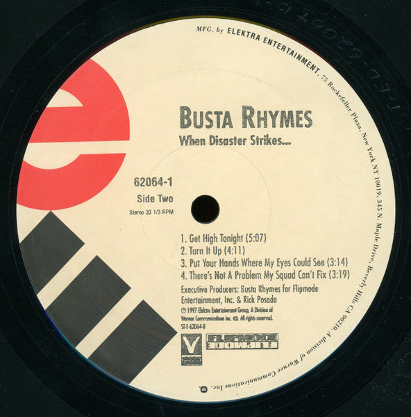 Busta Rhymes - When Disaster Strikes... (2xVinyl, LP, Album, Stereo) Mint (M) / Mint (M)