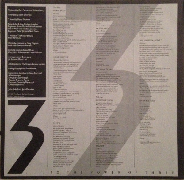 3 (2) - … To The Power Of Three (Vinyl, LP, Album) Near Mint (NM or M-) / Very Good Plus (VG+)