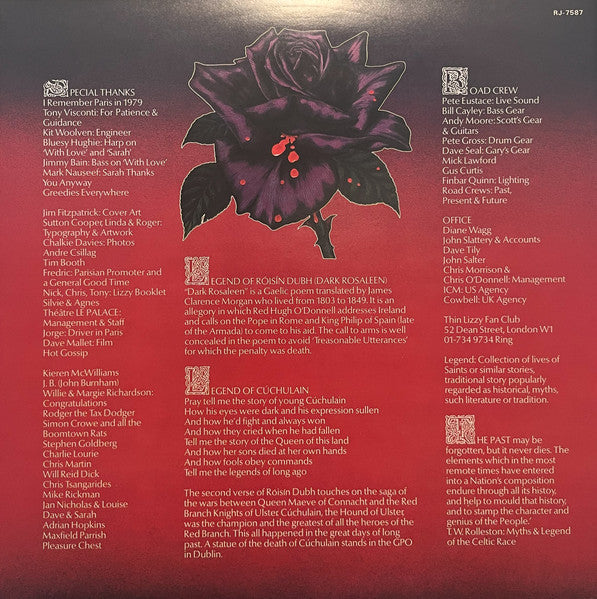 Thin Lizzy - Black Rose (A Rock Legend) = ブラック・ローズ (Vinyl, LP, Album)