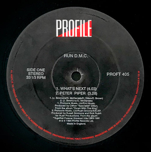 Run-DMC - Can I Get It, Yo (Vinyl, 12", 33 ⅓ RPM, Single, Stereo) Good Plus (G+) / Good Plus (G+)