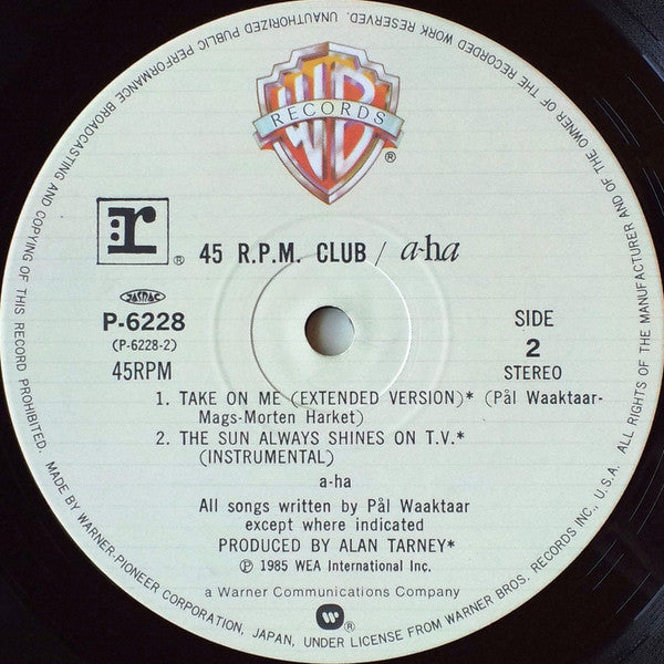 a-ha - 45 RPM Club (Vinyl, 12", 45 RPM, Mini-Album, EP, Compilation) Very Good Plus (VG+) / Very Good Plus (VG+)